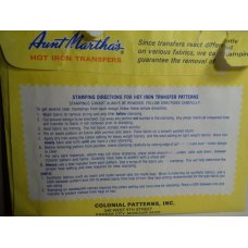 Aunt Martha's Hot Iron Transfers Patterns 3750 