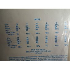 Authentic Pattern Inc Sewing Pattern 309 