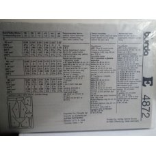 BURDA Sewing Pattern 4872 