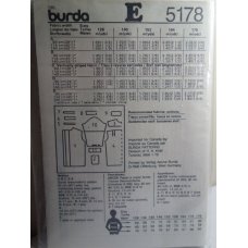 BURDA Sewing Pattern 5178