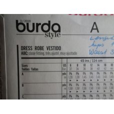 BURDA Sewing Pattern 7460 