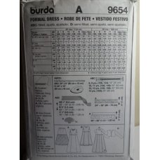 BURDA Sewing Pattern 9654 