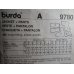 BURDA Sewing Pattern 9780 
