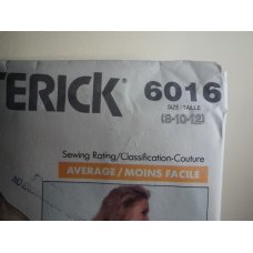 Butterick Sewing Pattern 6016 