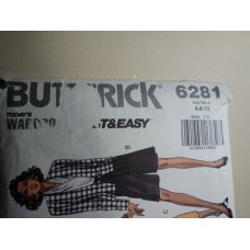 Butterick Sewing Pattern 6281 