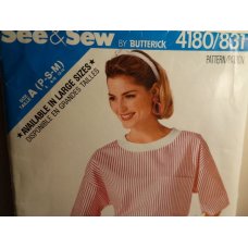 Butterick See and Sew Sewing Pattern 4180 