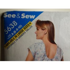 Butterick See and Sew Sewing Pattern 5638 