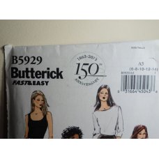 Butterick Sewing Pattern 5929 