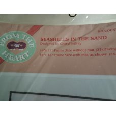 From The Heart Cross Stitch Seashells in the Sand 53921
