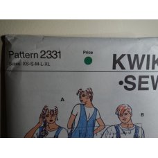 KWIK SEW Sewing Pattern 2331