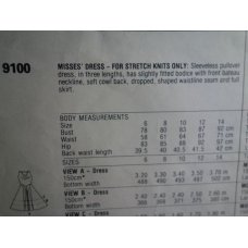 McCalls Brooke Shields Sewing Pattern 9100 