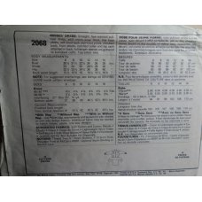 McCalls Liz Claiborne Sewing Pattern 2068 