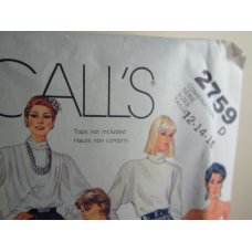 McCalls Sewing Pattern 2759 