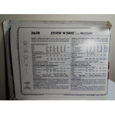 McCalls Sewing Pattern 3638 