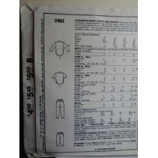 McCalls Sewing Pattern 2463 