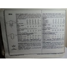 McCalls Sewing Pattern 2914 