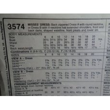 McCalls Sewing Pattern 3574 