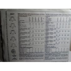 McCalls Sewing Pattern 3947 