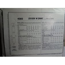 McCalls Sewing Pattern 4282 