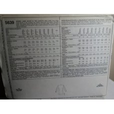 McCalls Sewing Pattern 5639