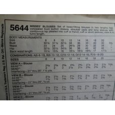 McCalls Sewing Pattern 5644 