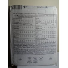McCalls Sewing Pattern 7513 