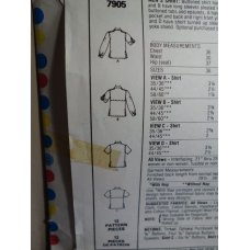 McCalls Sewing Pattern 7905 
