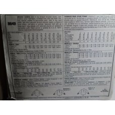 McCalls Sewing Pattern 8649 