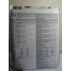McCalls Sewing Pattern 8704 