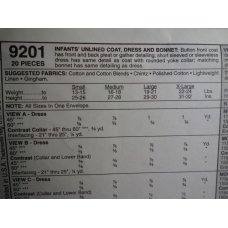 McCalls Sewing Pattern 9201