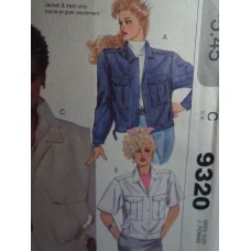 McCalls Sewing Pattern 9320 