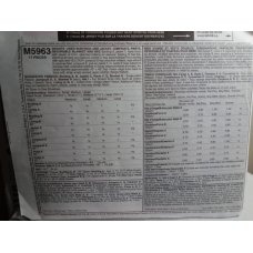 McCalls Sewing Pattern M5963 