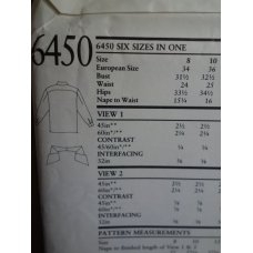 NEW LOOK Sewing Pattern 6450 