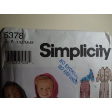 Simplicity Sewing Pattern 5378 