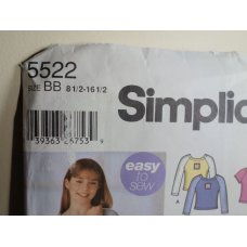 Simplicity Sewing Pattern 5522 