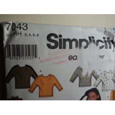 Simplicity Sewing Pattern 7043 