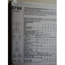 Simplicity Sewing Pattern 9798 