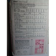 Simplicity Sewing Pattern 6892 