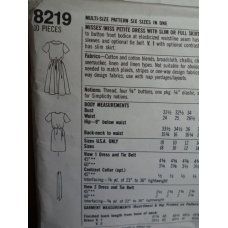 Simplicity Sewing Pattern 8219 