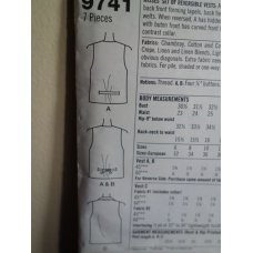 Simplicity Sewing Pattern 9741 