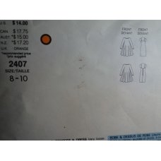 Vogue Karl Lagerfeld Sewing Pattern 2407 