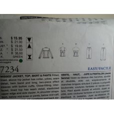 VOGUE Sewing Pattern 7234 