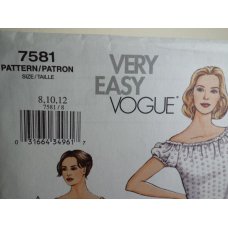 Vogue Sewing Pattern 7581 