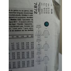 VOGUE Sewing Pattern 7872 